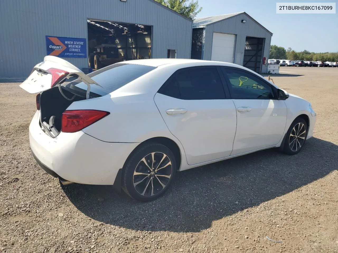 2019 Toyota Corolla L VIN: 2T1BURHE8KC167099 Lot: 70420764