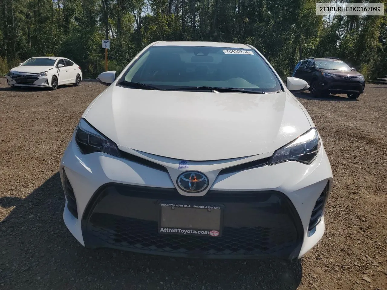 2T1BURHE8KC167099 2019 Toyota Corolla L