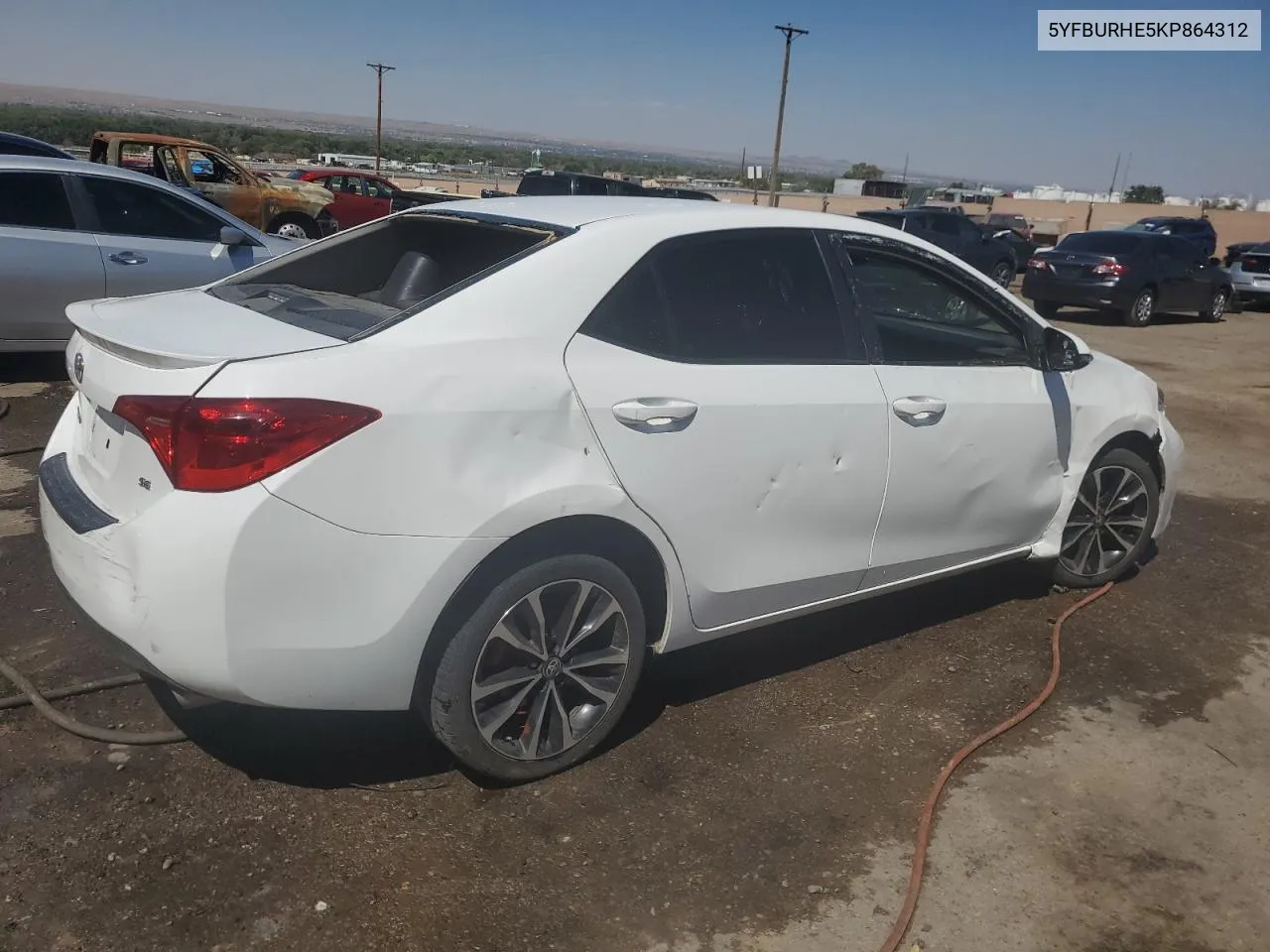 2019 Toyota Corolla L VIN: 5YFBURHE5KP864312 Lot: 70615224