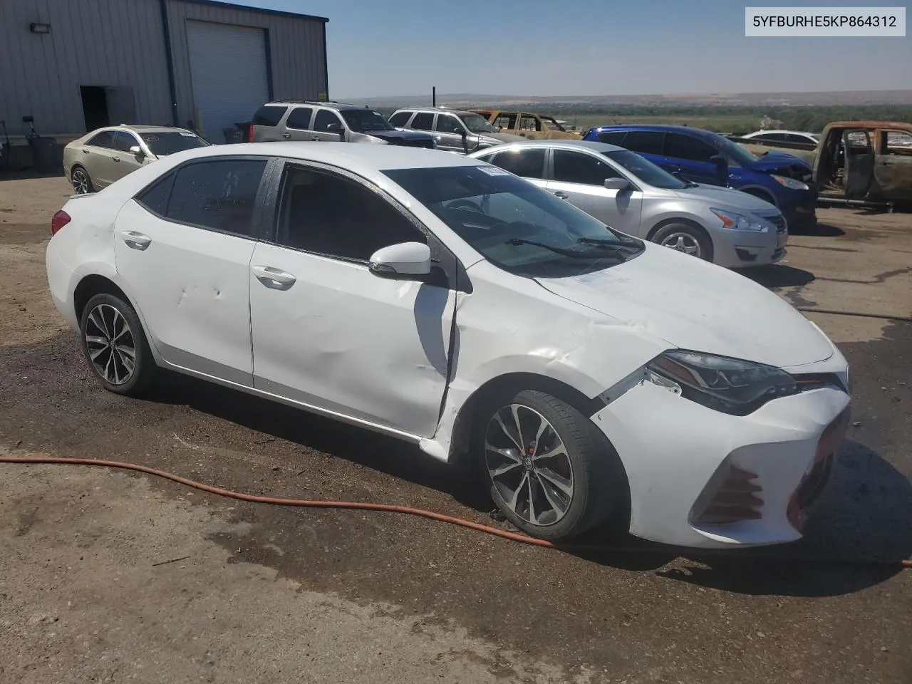 2019 Toyota Corolla L VIN: 5YFBURHE5KP864312 Lot: 70615224