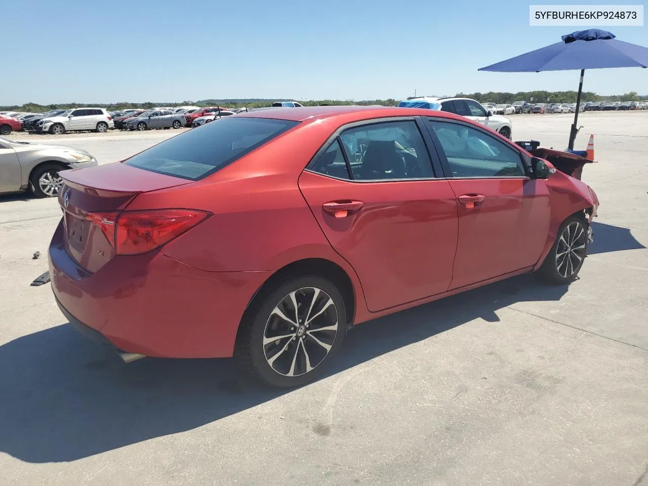 2019 Toyota Corolla L VIN: 5YFBURHE6KP924873 Lot: 70688534