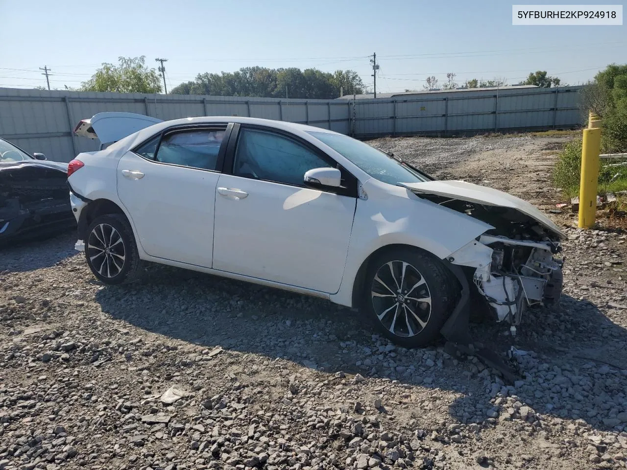 2019 Toyota Corolla L VIN: 5YFBURHE2KP924918 Lot: 70867954