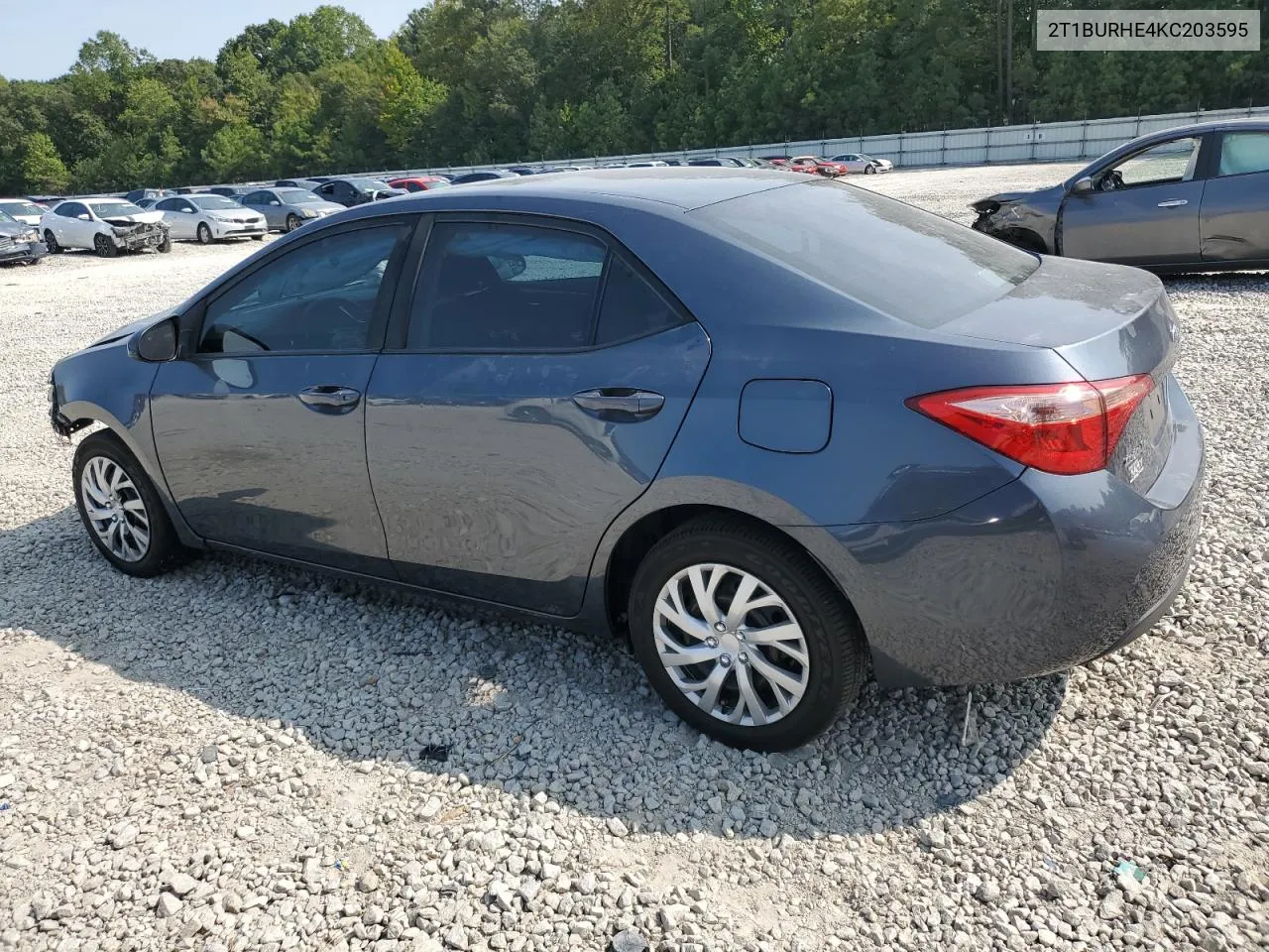 2019 Toyota Corolla L VIN: 2T1BURHE4KC203595 Lot: 70905994