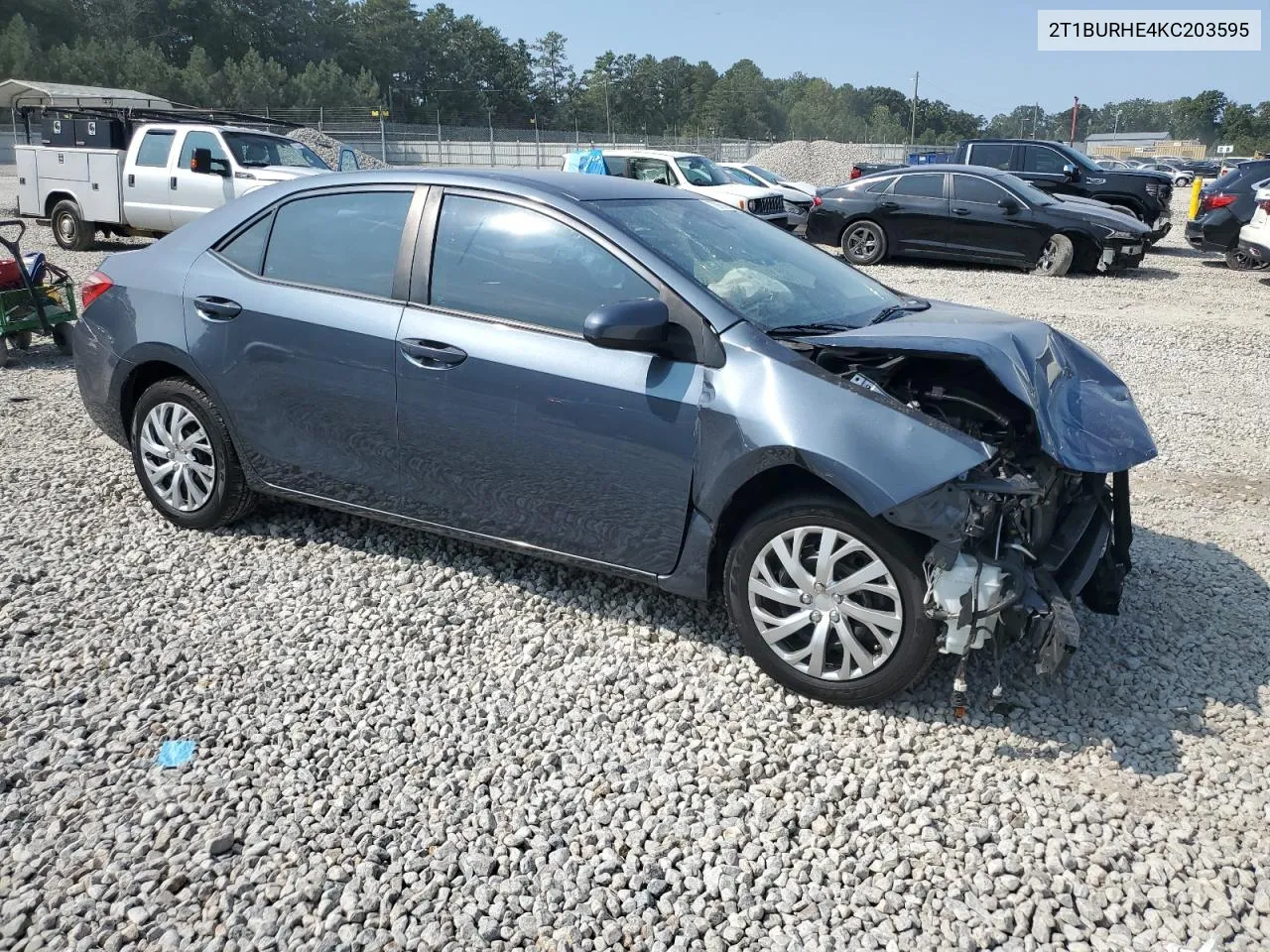 2019 Toyota Corolla L VIN: 2T1BURHE4KC203595 Lot: 70905994