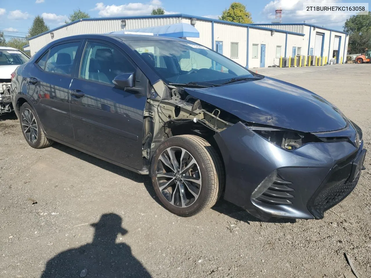 2T1BURHE7KC163058 2019 Toyota Corolla L