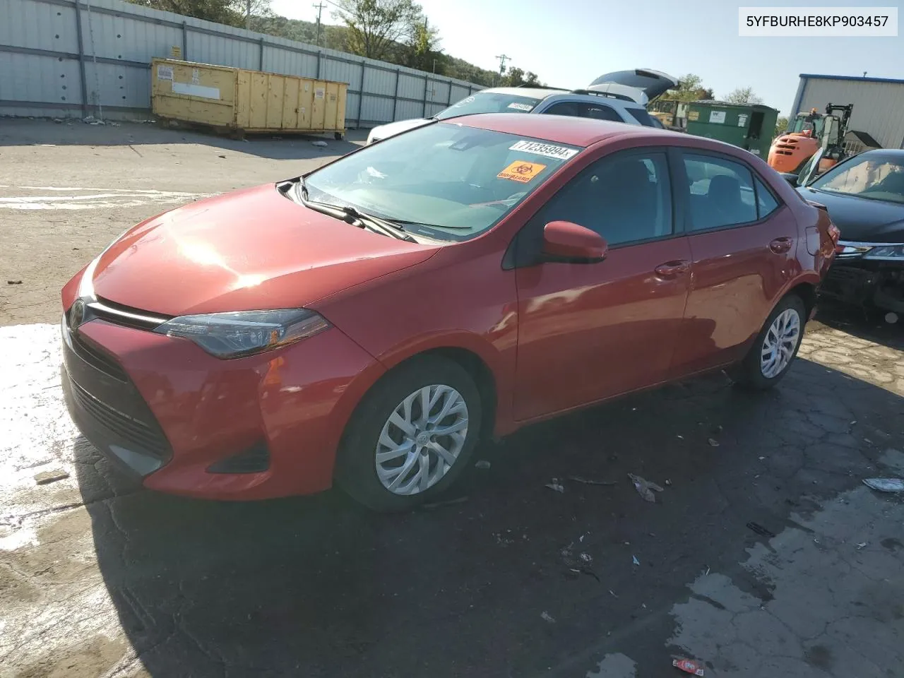 2019 Toyota Corolla L VIN: 5YFBURHE8KP903457 Lot: 71235994