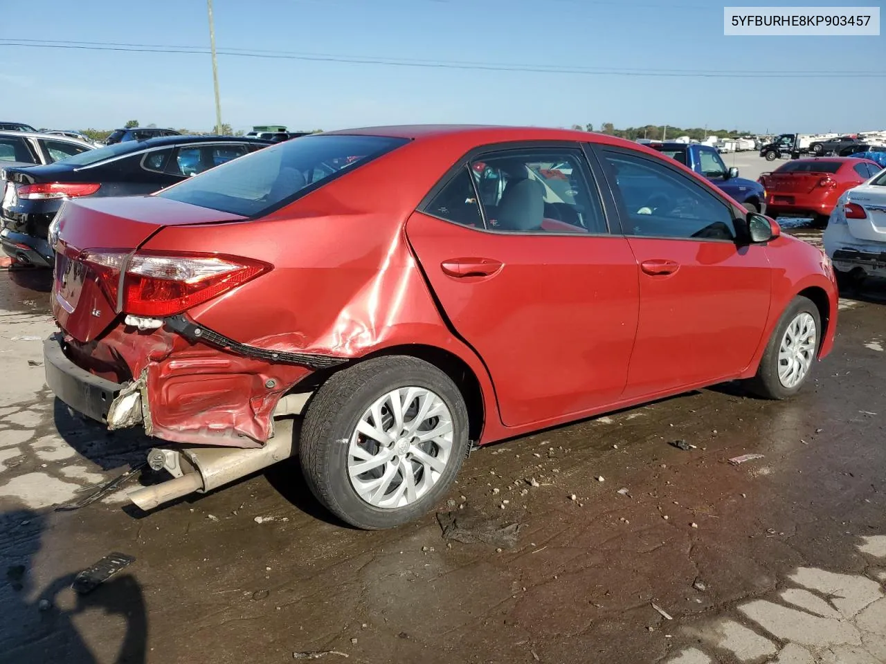 2019 Toyota Corolla L VIN: 5YFBURHE8KP903457 Lot: 71235994