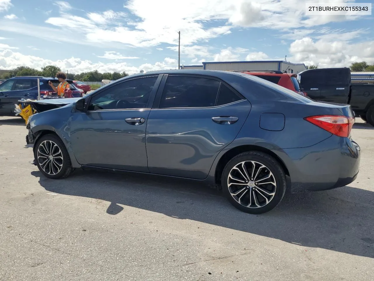 2019 Toyota Corolla L VIN: 2T1BURHEXKC155343 Lot: 71342804