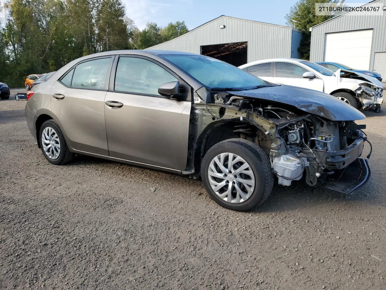 2019 Toyota Corolla L VIN: 2T1BURHE2KC246767 Lot: 71583874