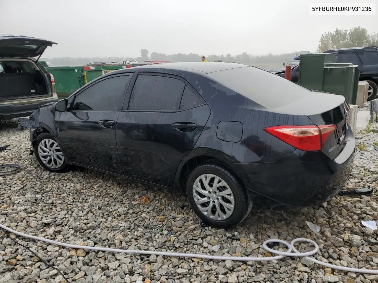 2019 Toyota Corolla L VIN: 5YFBURHE0KP931236 Lot: 71803544