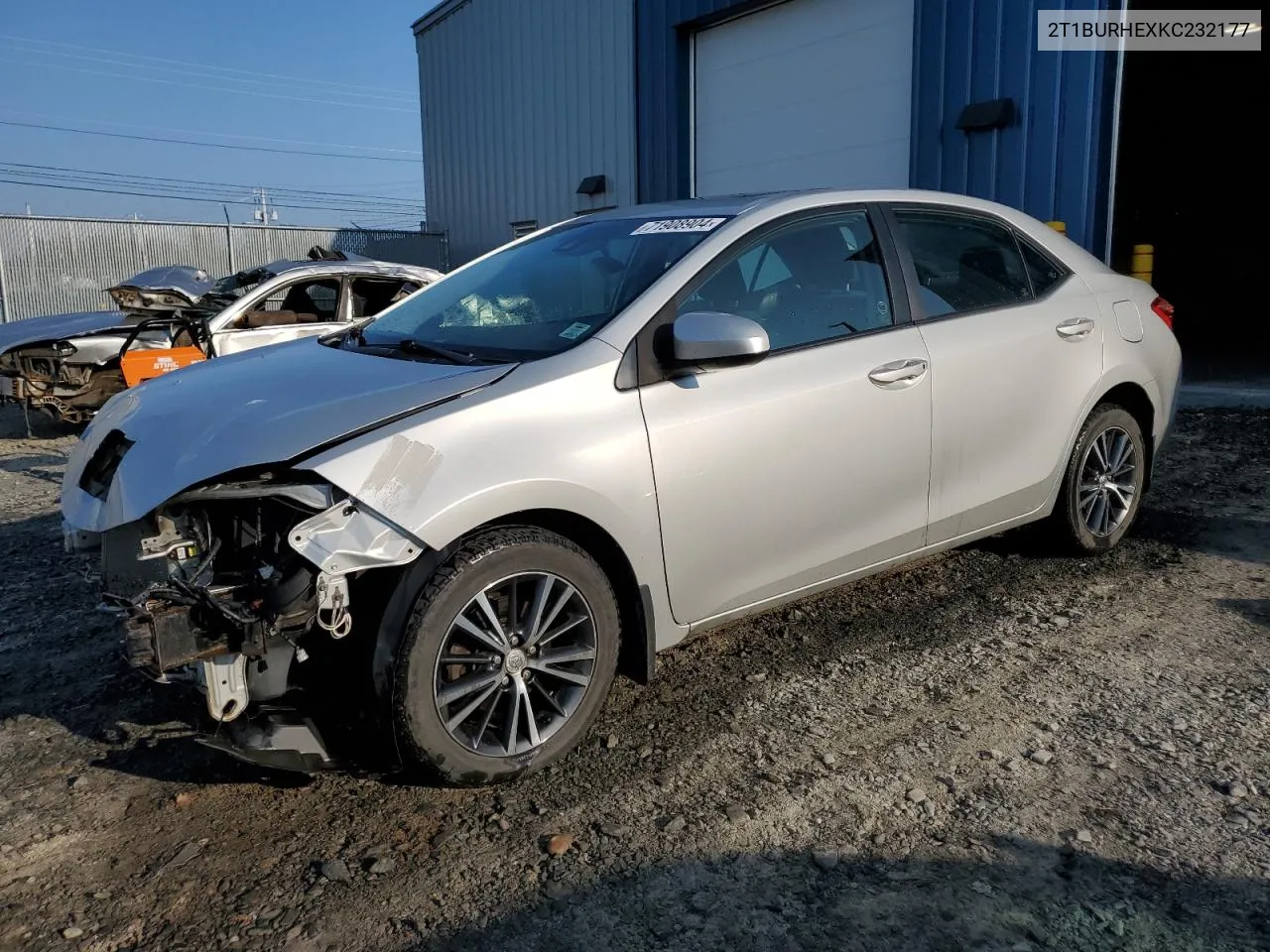 2T1BURHEXKC232177 2019 Toyota Corolla L