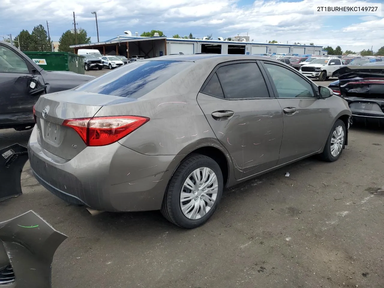 2019 Toyota Corolla L VIN: 2T1BURHE9KC149727 Lot: 72090844