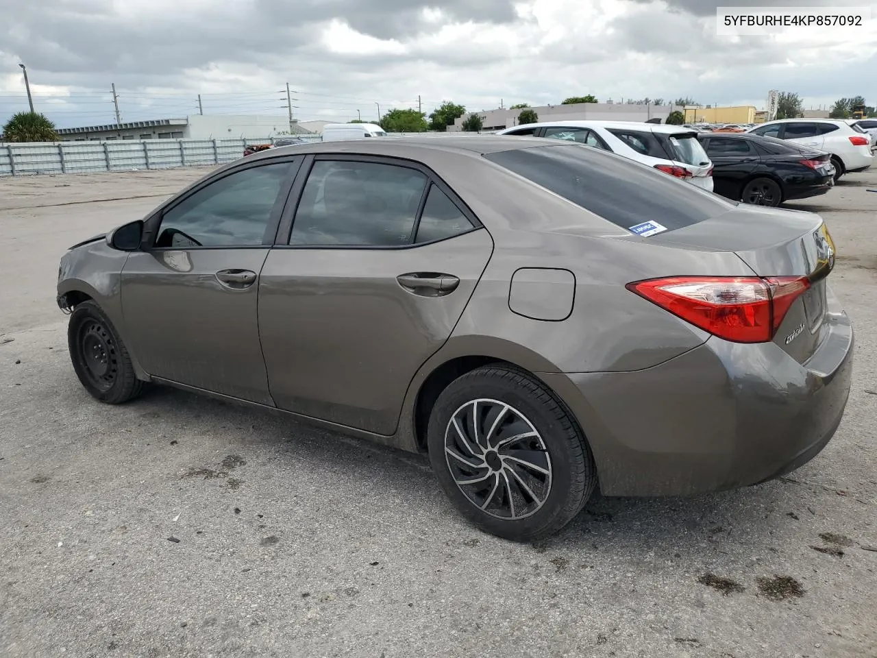 2019 Toyota Corolla L VIN: 5YFBURHE4KP857092 Lot: 72188654