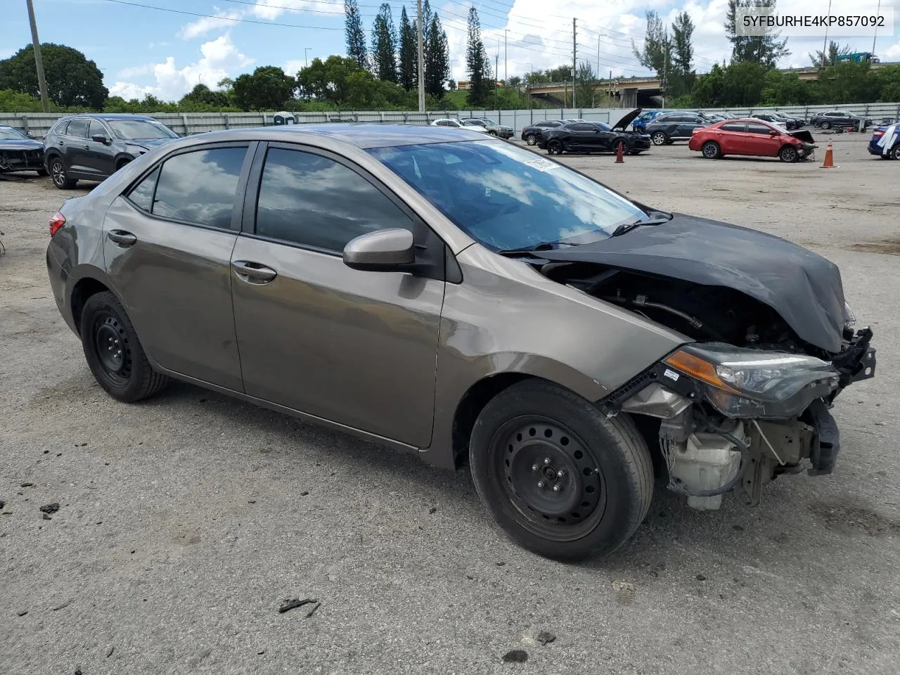 5YFBURHE4KP857092 2019 Toyota Corolla L