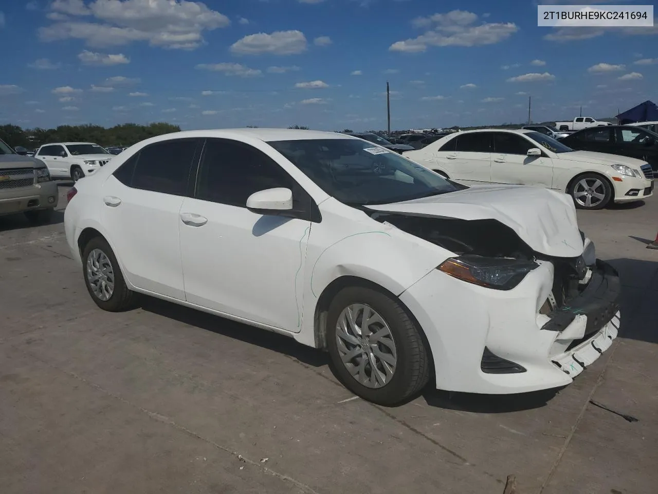 2019 Toyota Corolla L VIN: 2T1BURHE9KC241694 Lot: 72203554