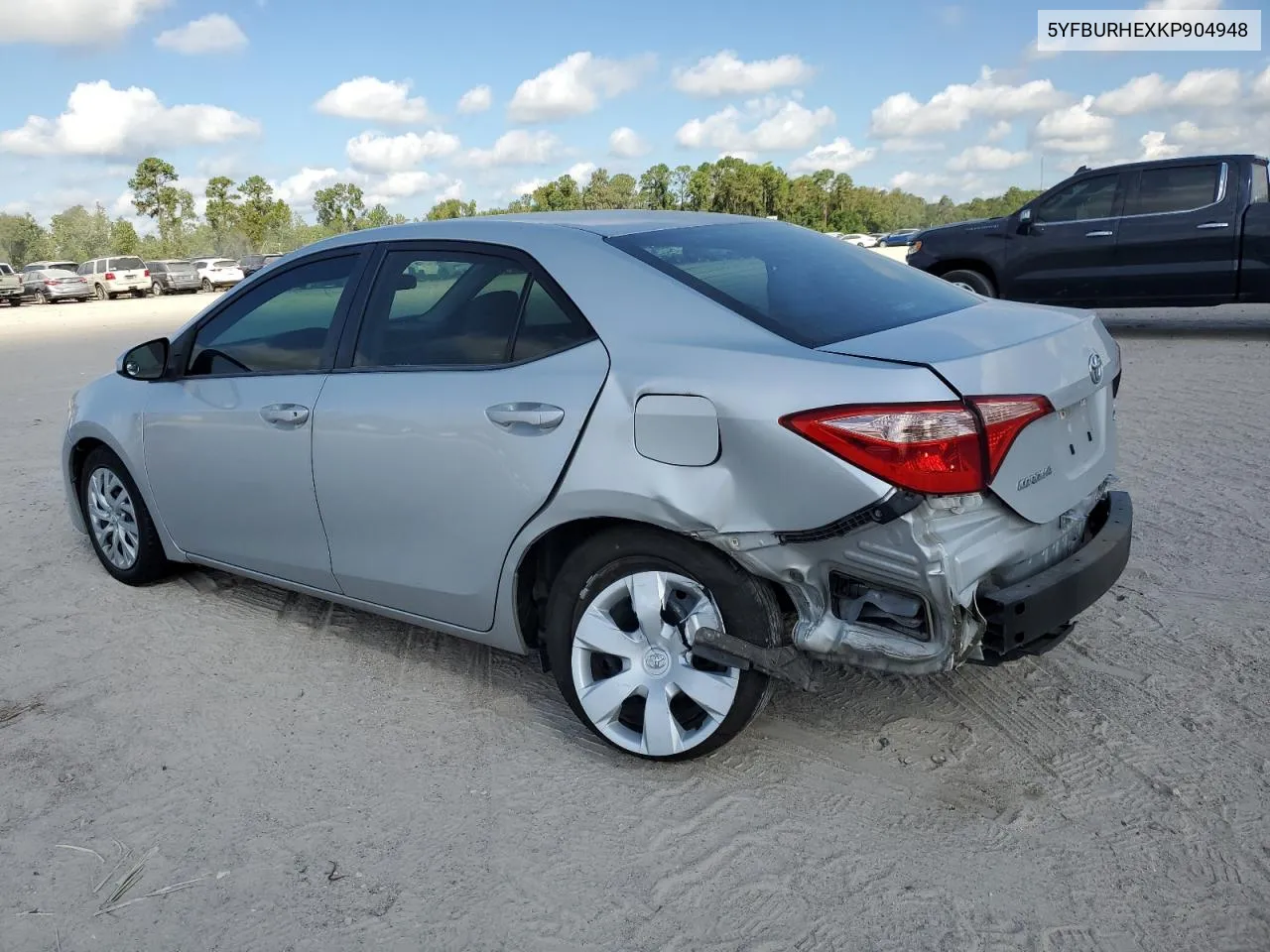 2019 Toyota Corolla L VIN: 5YFBURHEXKP904948 Lot: 72256394