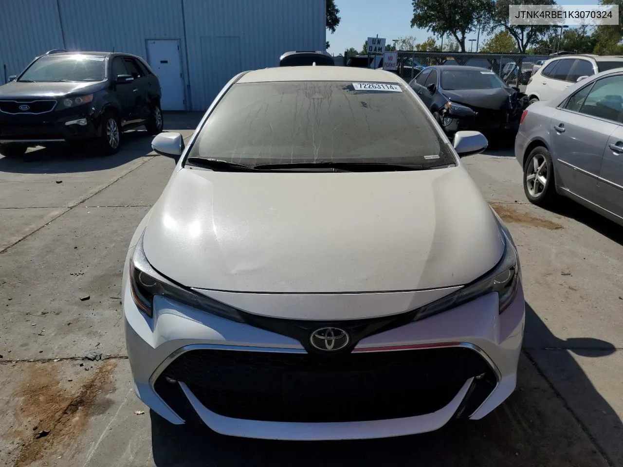 JTNK4RBE1K3070324 2019 Toyota Corolla Se