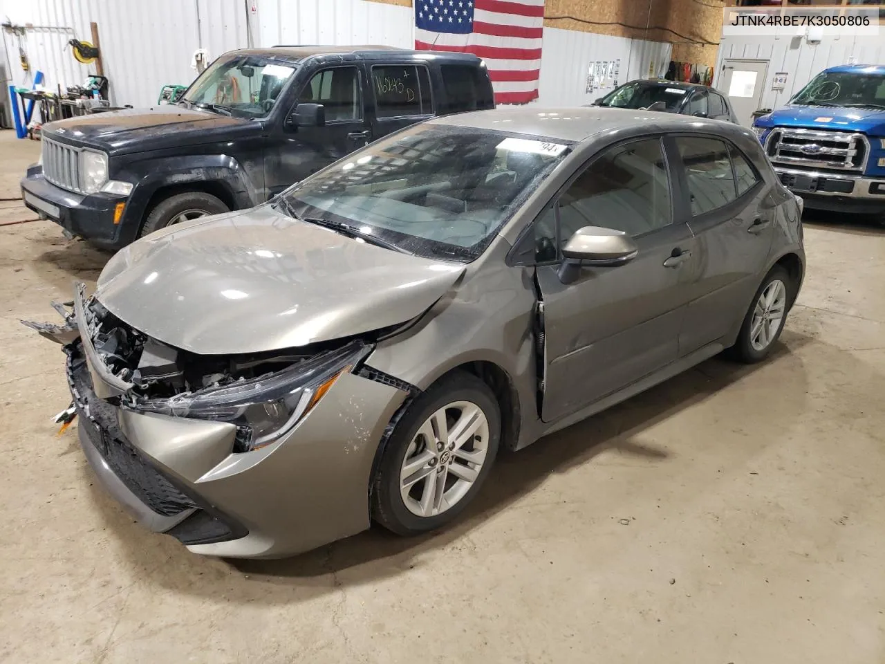 2019 Toyota Corolla Se VIN: JTNK4RBE7K3050806 Lot: 72276794