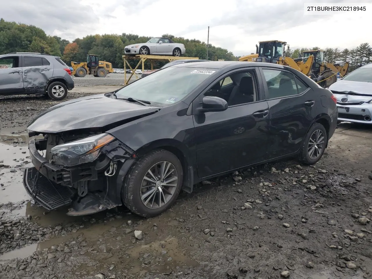 2019 Toyota Corolla L VIN: 2T1BURHE3KC218945 Lot: 72562234