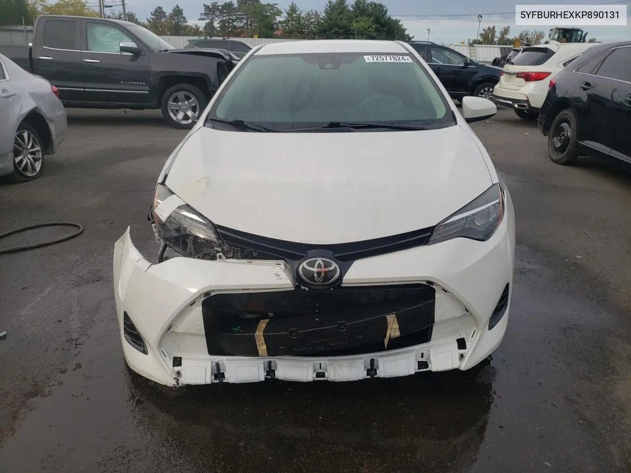 2019 Toyota Corolla L VIN: 5YFBURHEXKP890131 Lot: 72577824