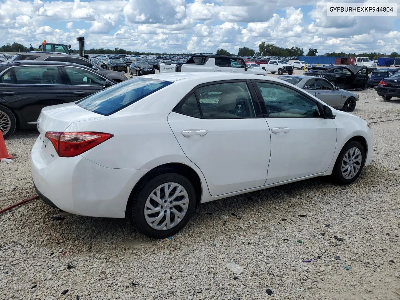 2019 Toyota Corolla L VIN: 5YFBURHEXKP944804 Lot: 72585384