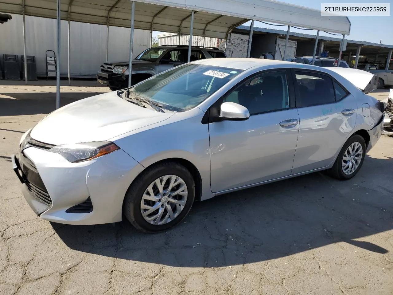 2019 Toyota Corolla L VIN: 2T1BURHE5KC225959 Lot: 72598134