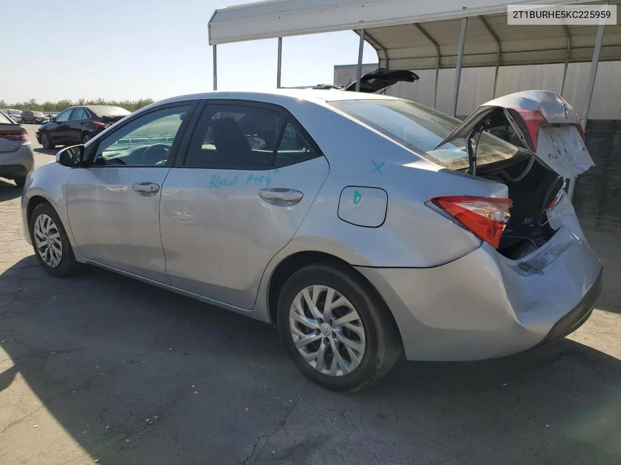 2019 Toyota Corolla L VIN: 2T1BURHE5KC225959 Lot: 72598134