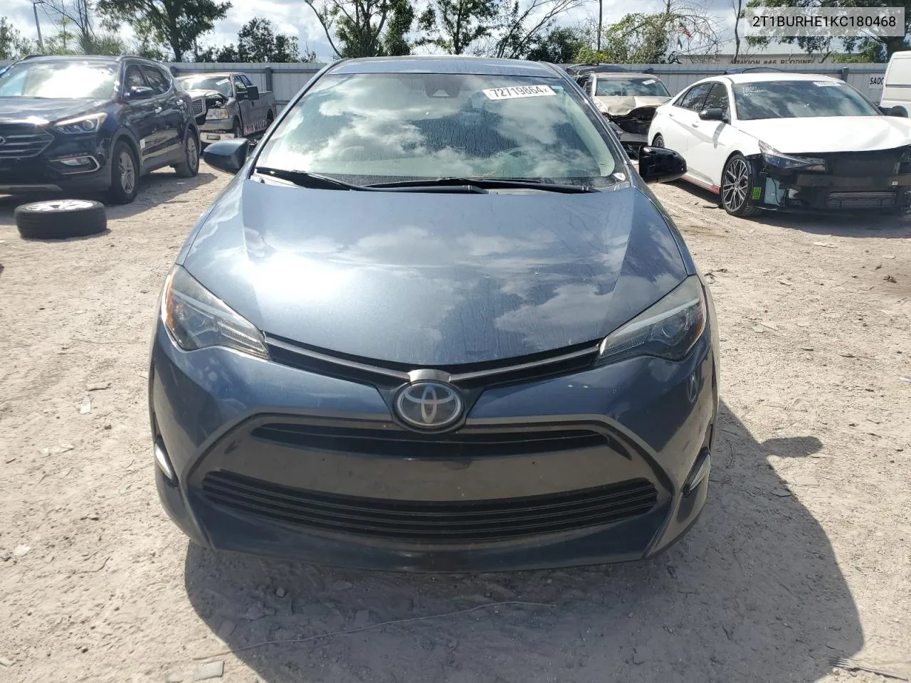 2019 Toyota Corolla L VIN: 2T1BURHE1KC180468 Lot: 72719864