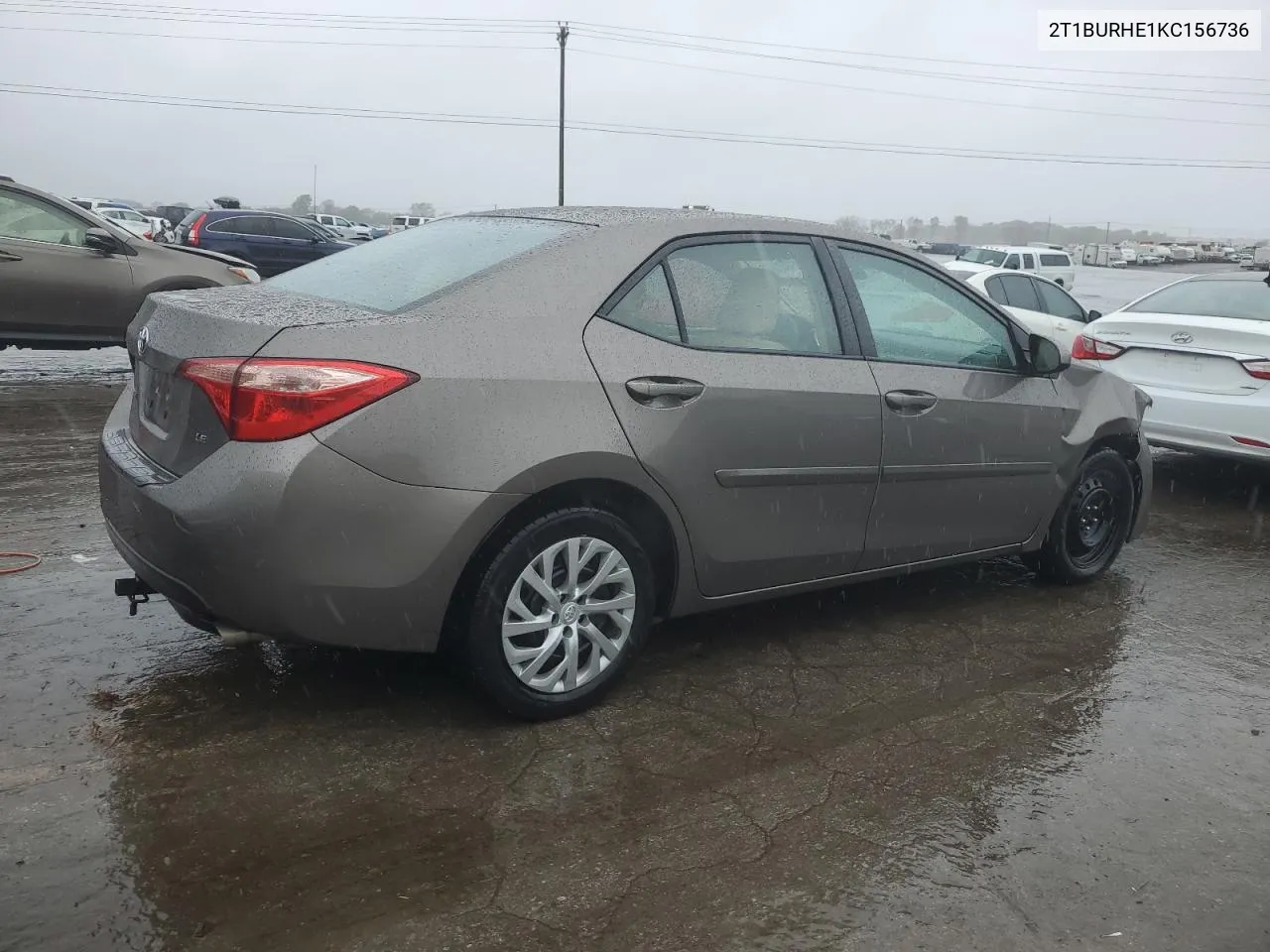 2019 Toyota Corolla L VIN: 2T1BURHE1KC156736 Lot: 73095194