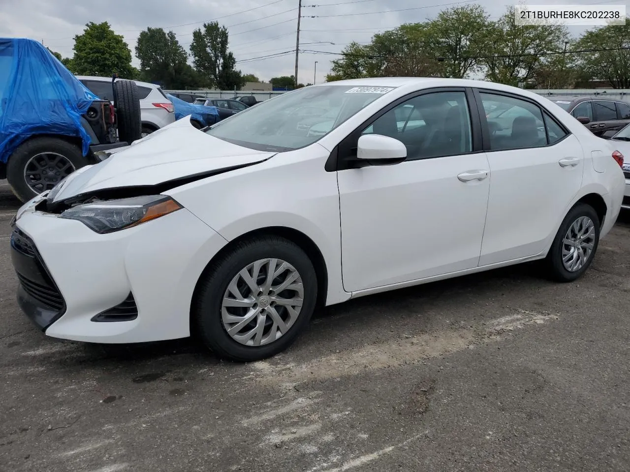 2019 Toyota Corolla L VIN: 2T1BURHE8KC202238 Lot: 73097974