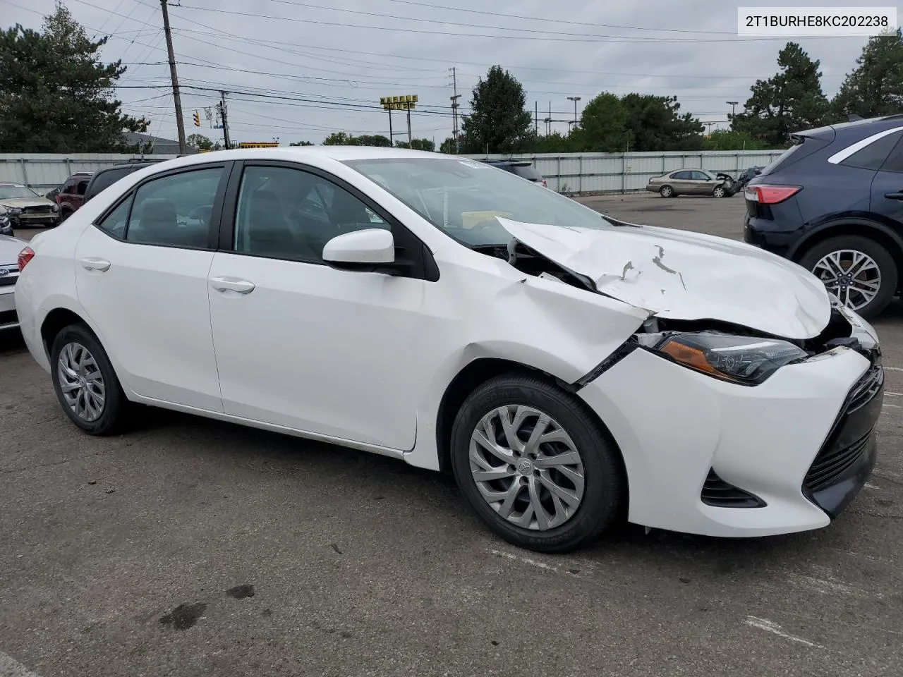 2019 Toyota Corolla L VIN: 2T1BURHE8KC202238 Lot: 73097974