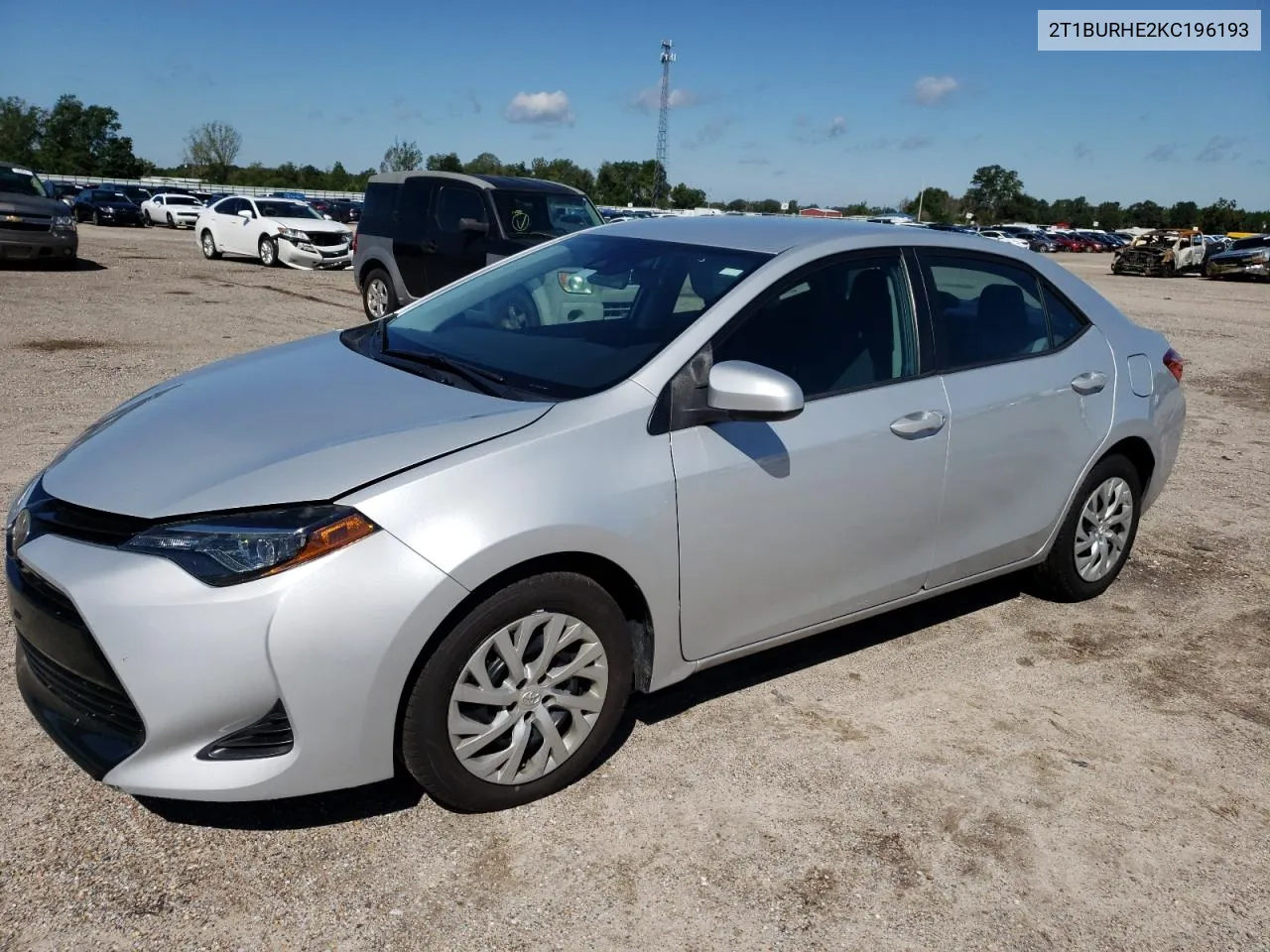 2019 Toyota Corolla L VIN: 2T1BURHE2KC196193 Lot: 73338634