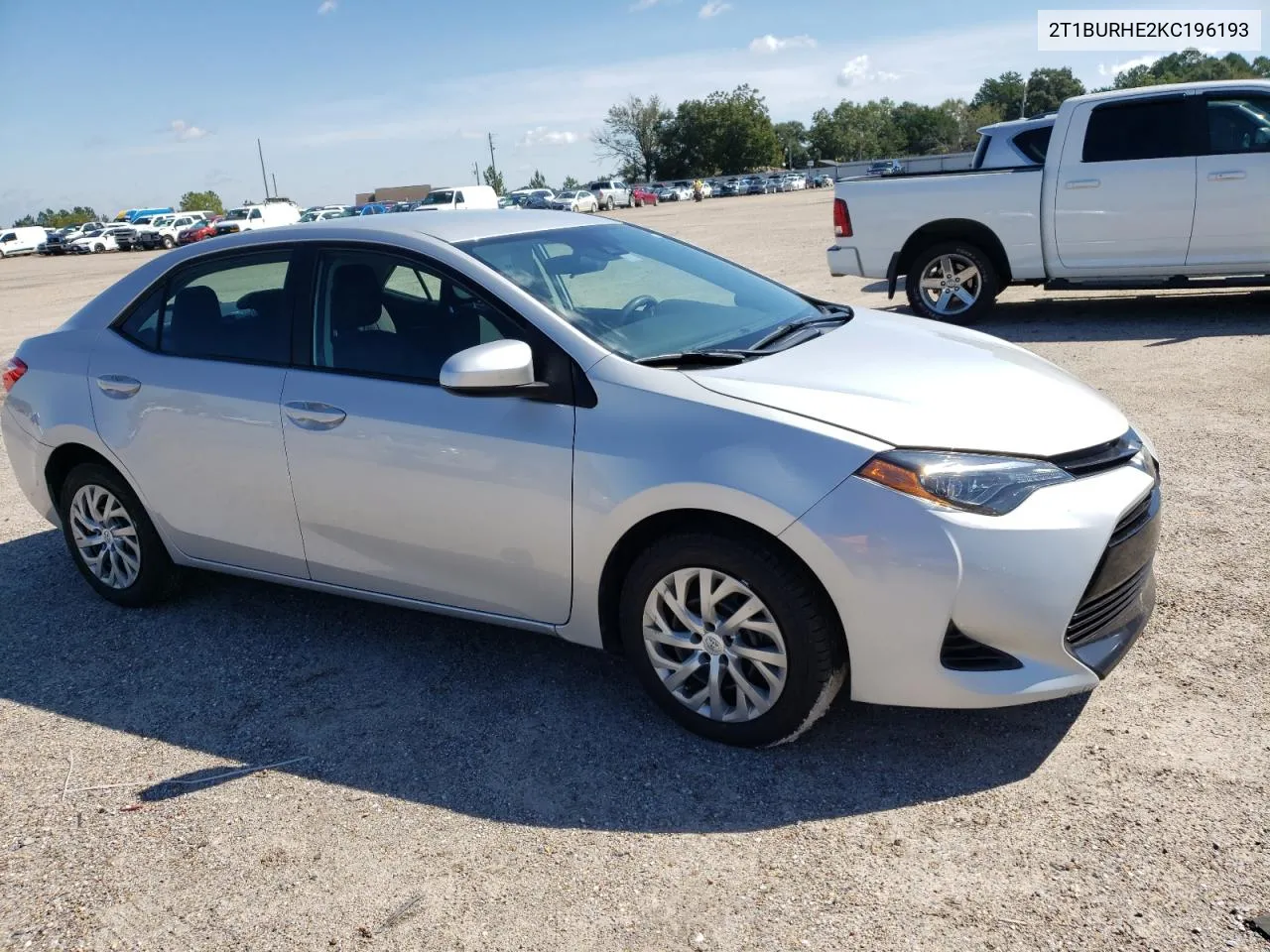 2019 Toyota Corolla L VIN: 2T1BURHE2KC196193 Lot: 73338634