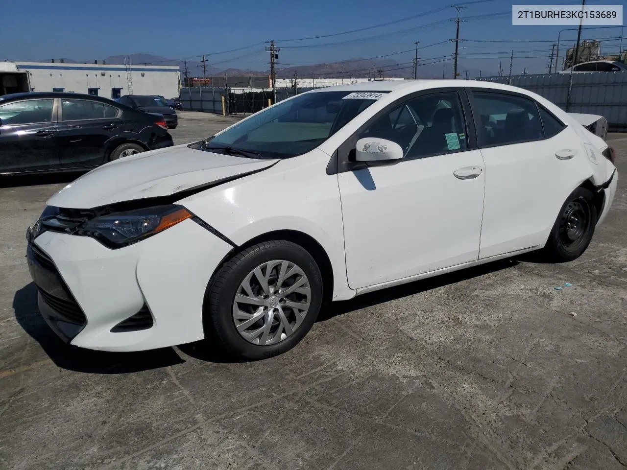 2019 Toyota Corolla L VIN: 2T1BURHE3KC153689 Lot: 73343914