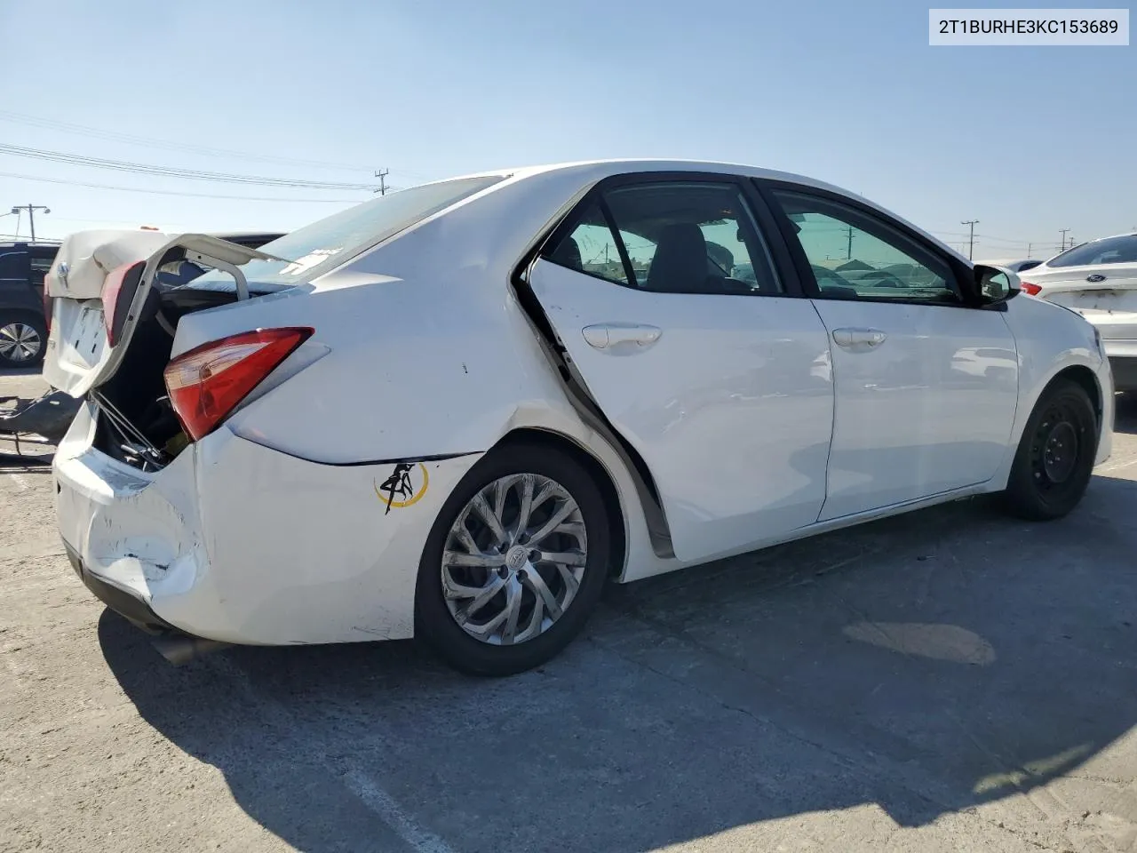 2019 Toyota Corolla L VIN: 2T1BURHE3KC153689 Lot: 73343914