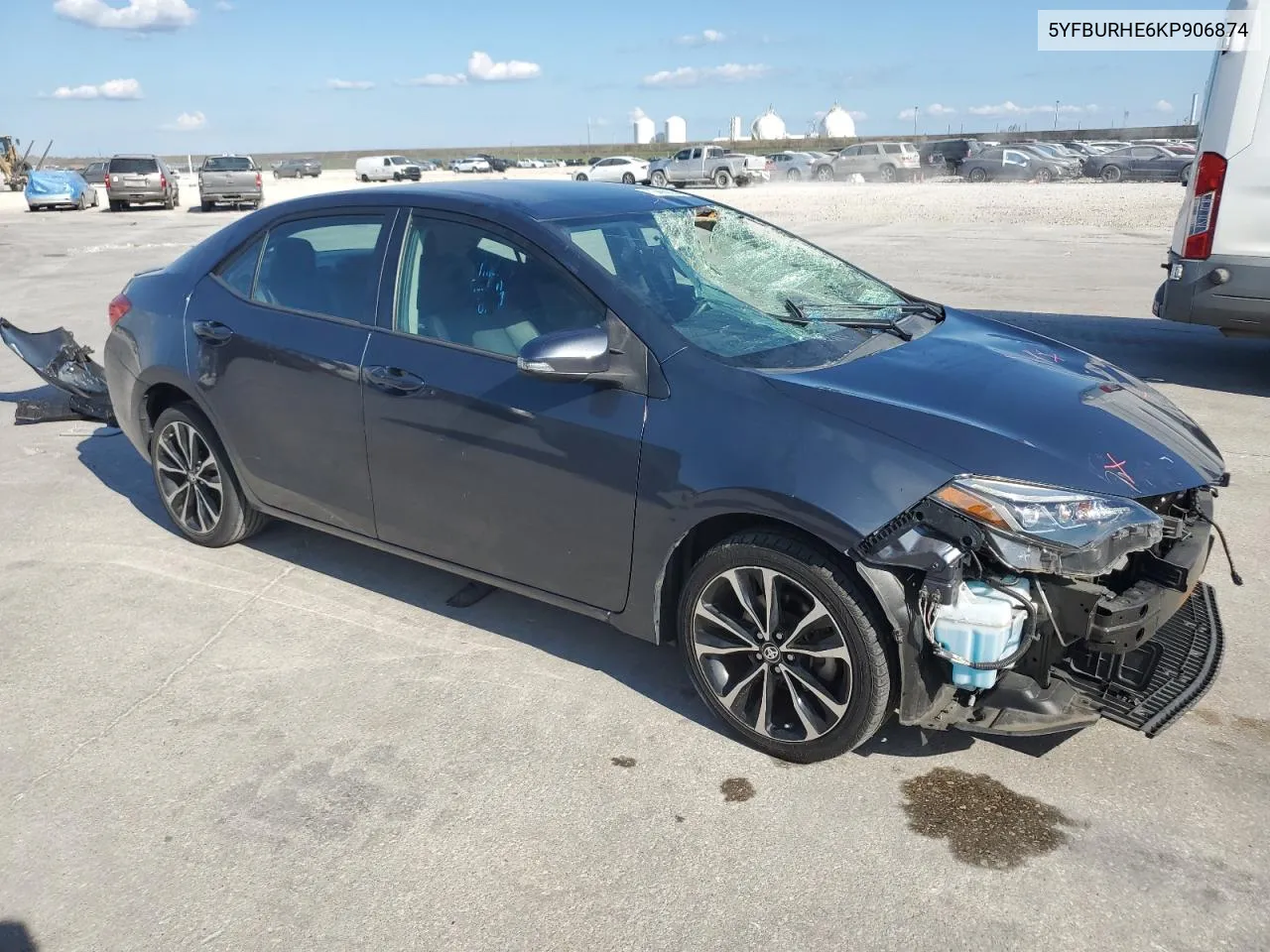 2019 Toyota Corolla L VIN: 5YFBURHE6KP906874 Lot: 73400284