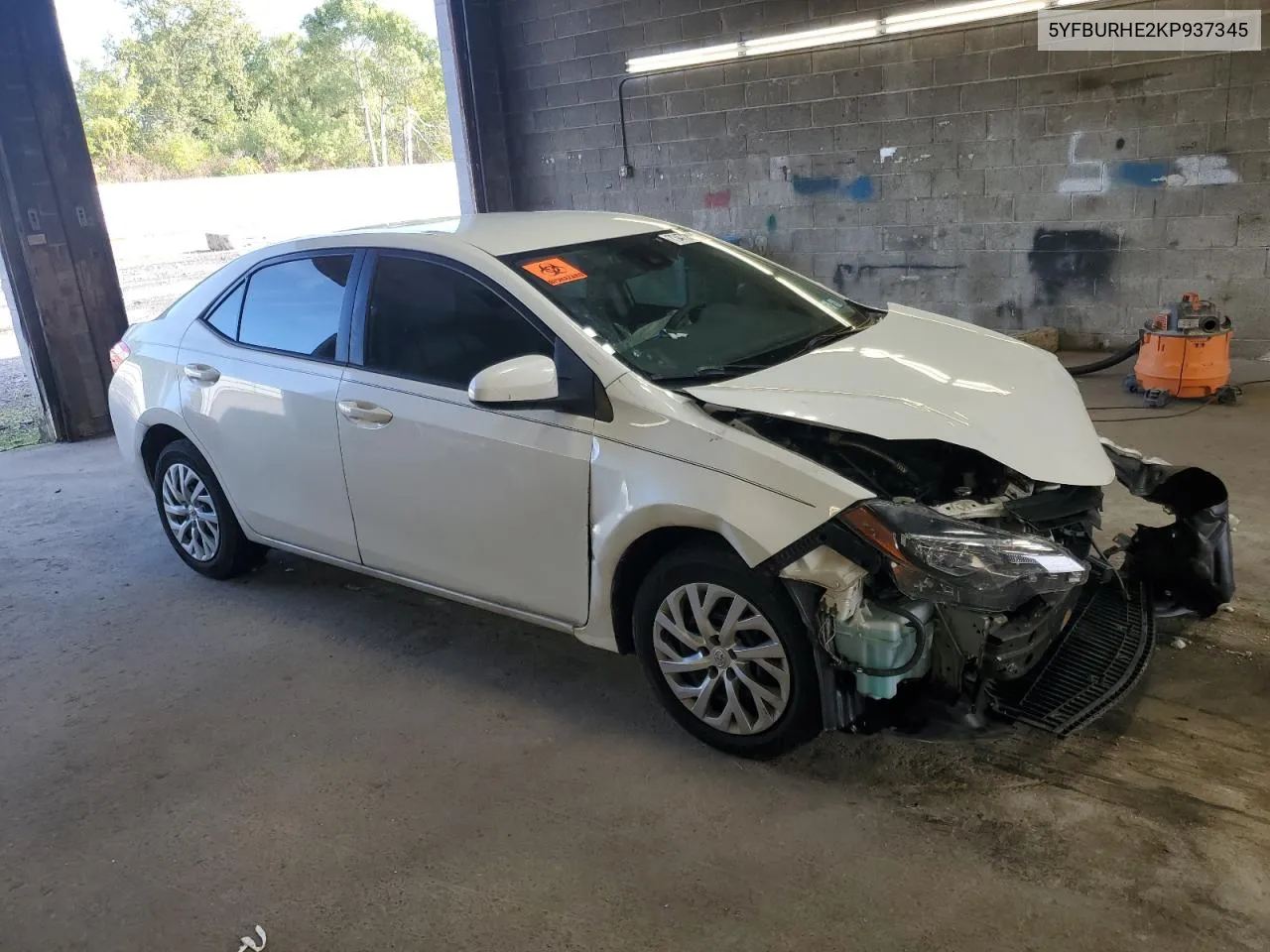 2019 Toyota Corolla L VIN: 5YFBURHE2KP937345 Lot: 73472894