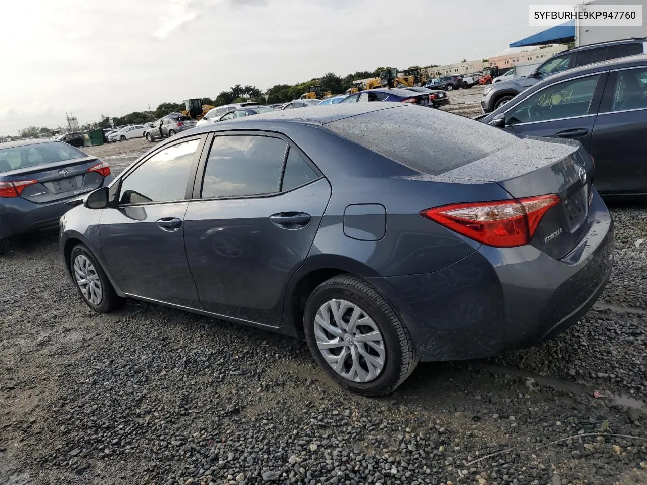 2019 Toyota Corolla L VIN: 5YFBURHE9KP947760 Lot: 73487104