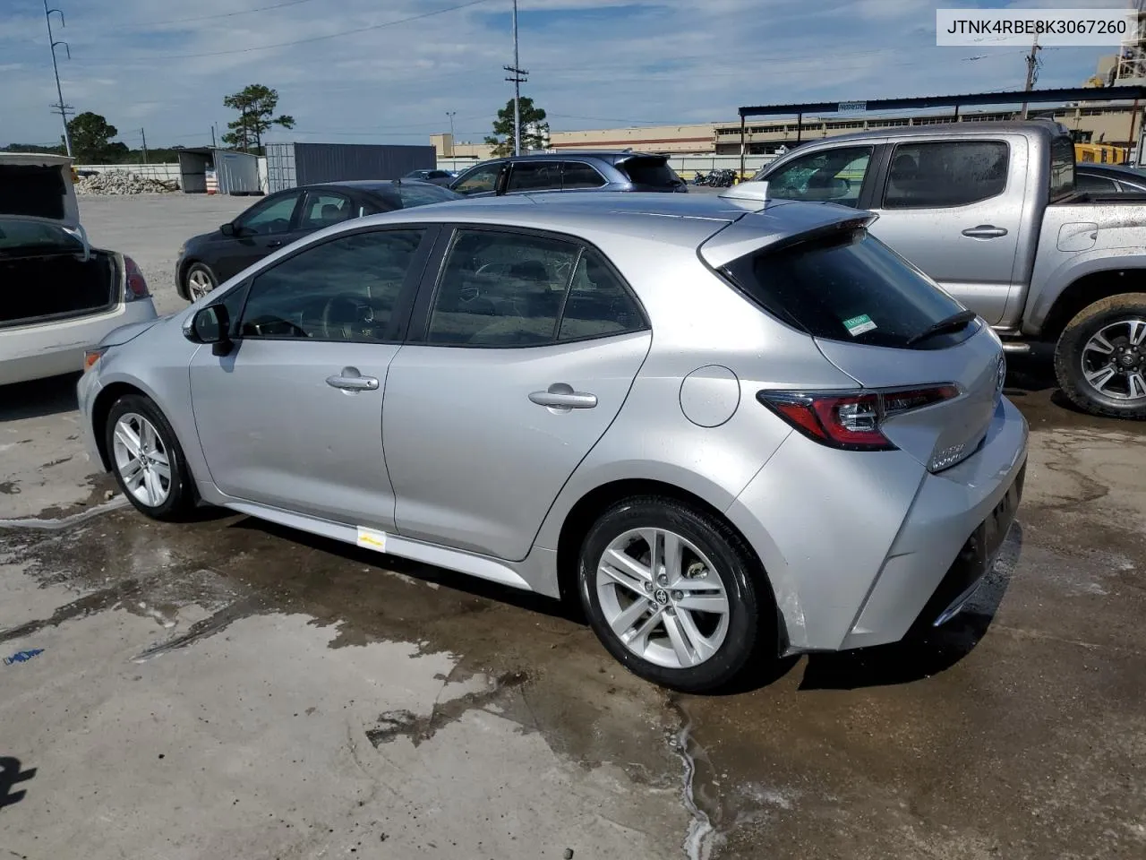 2019 Toyota Corolla Se VIN: JTNK4RBE8K3067260 Lot: 73574394