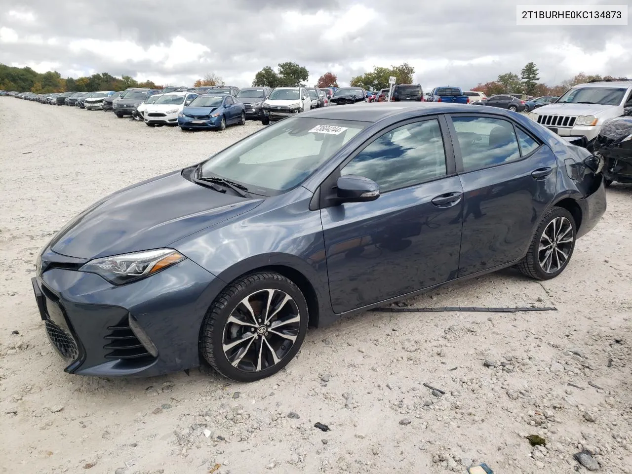 2019 Toyota Corolla L VIN: 2T1BURHE0KC134873 Lot: 73604244