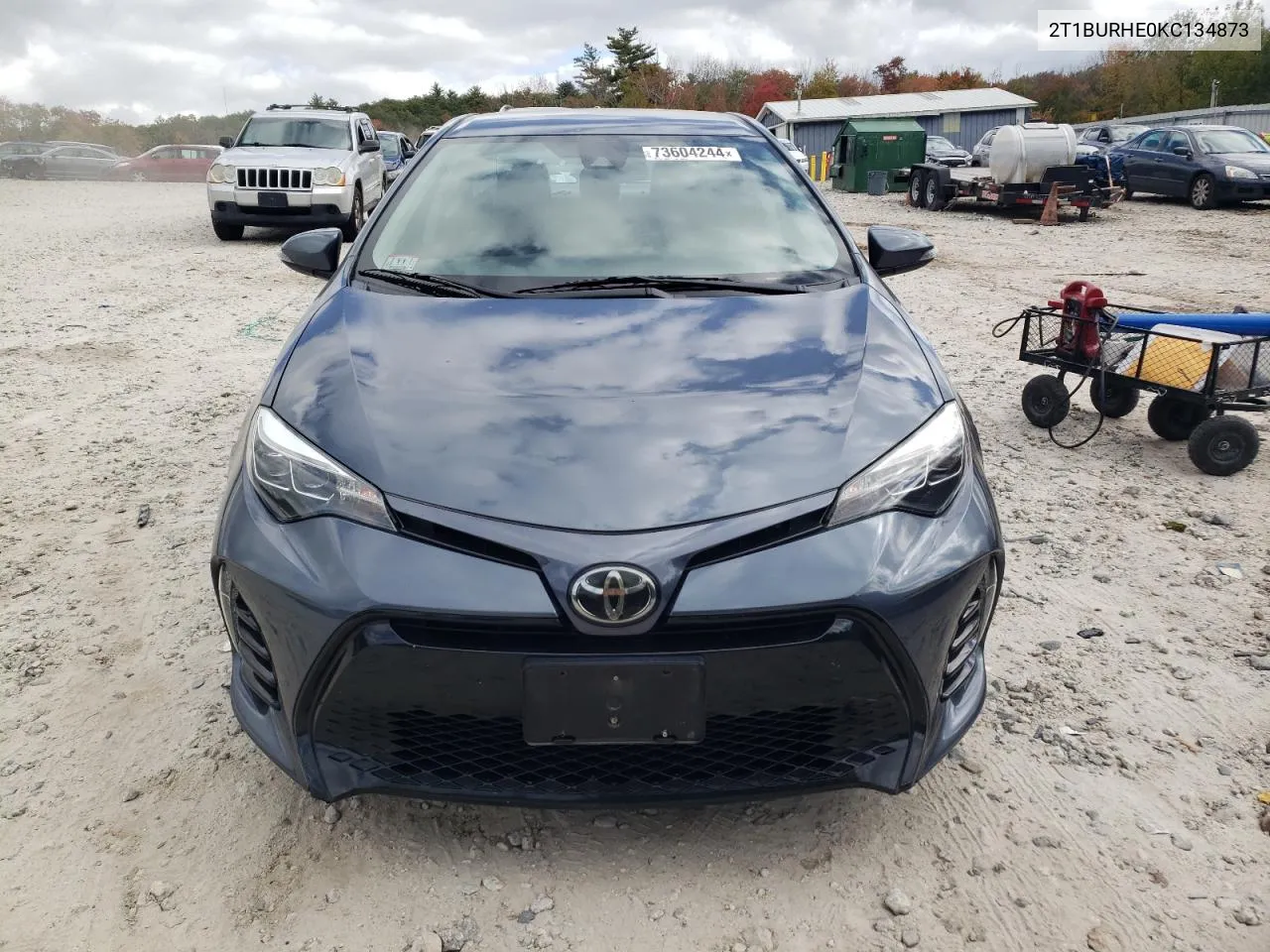 2019 Toyota Corolla L VIN: 2T1BURHE0KC134873 Lot: 73604244