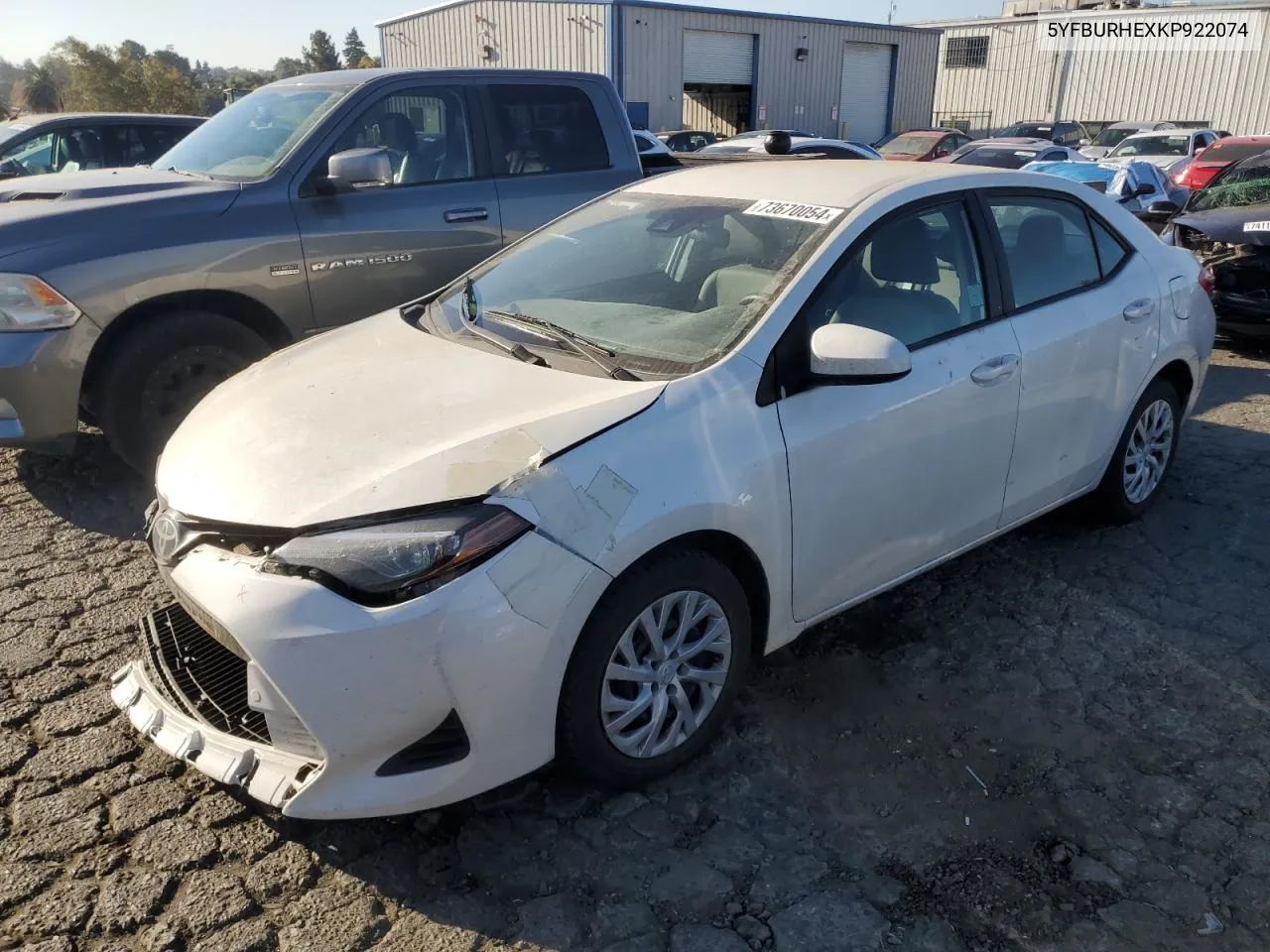 5YFBURHEXKP922074 2019 Toyota Corolla L