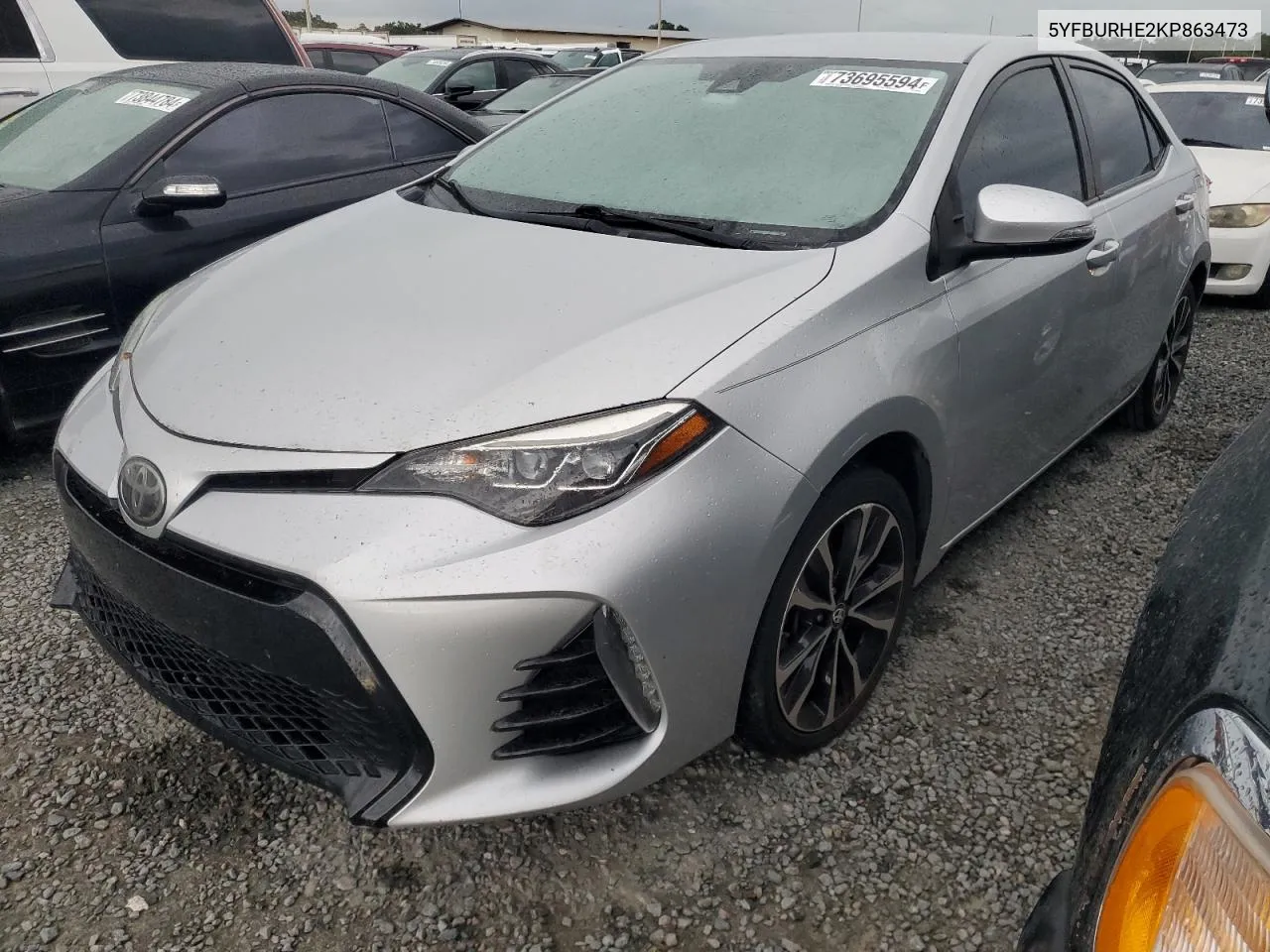 2019 Toyota Corolla L VIN: 5YFBURHE2KP863473 Lot: 73695594