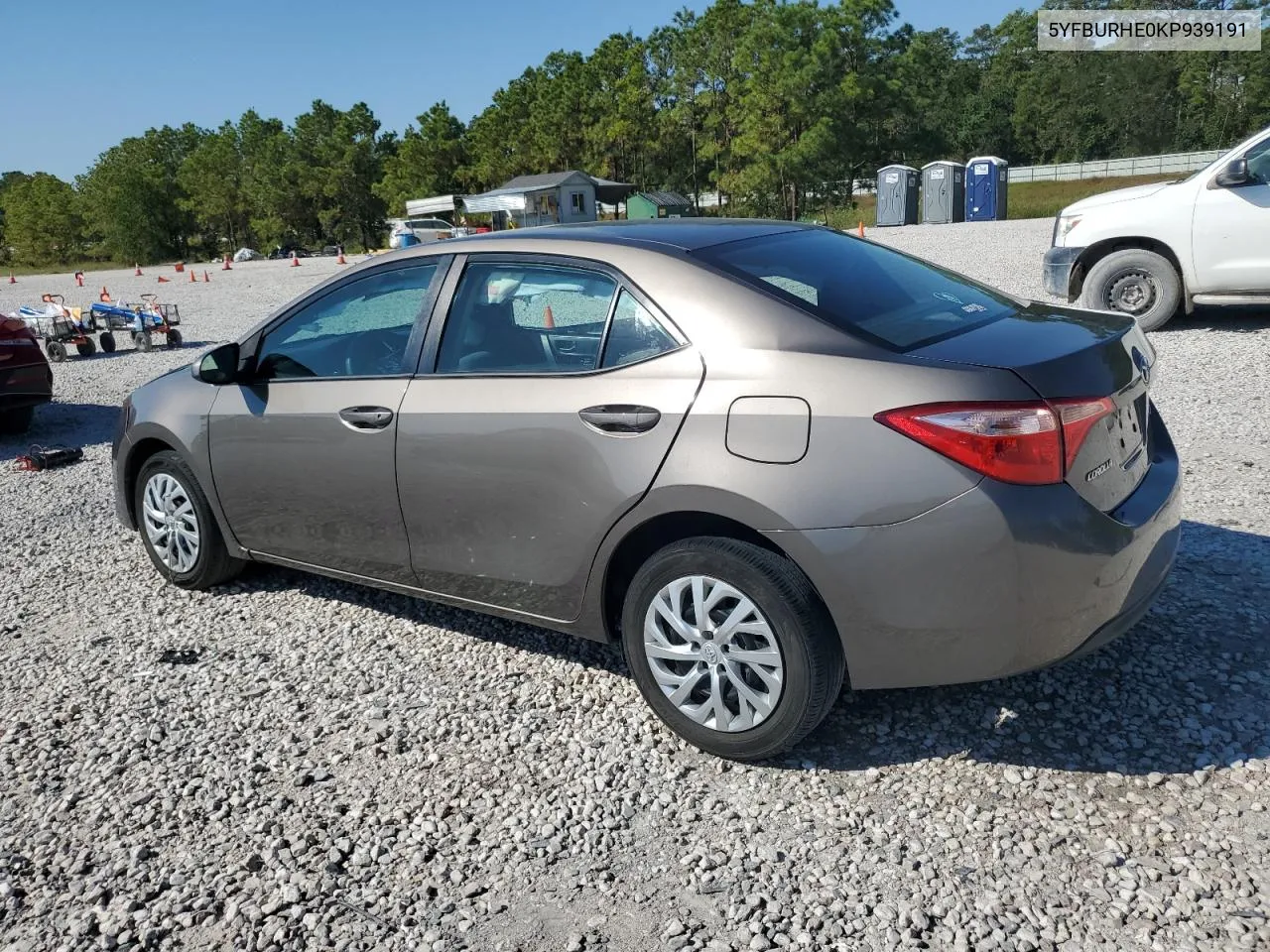 2019 Toyota Corolla L VIN: 5YFBURHE0KP939191 Lot: 73711904