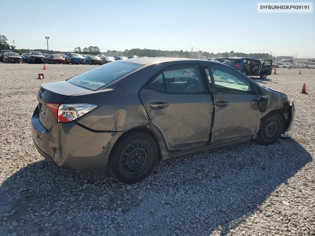 2019 Toyota Corolla L VIN: 5YFBURHE0KP939191 Lot: 73711904