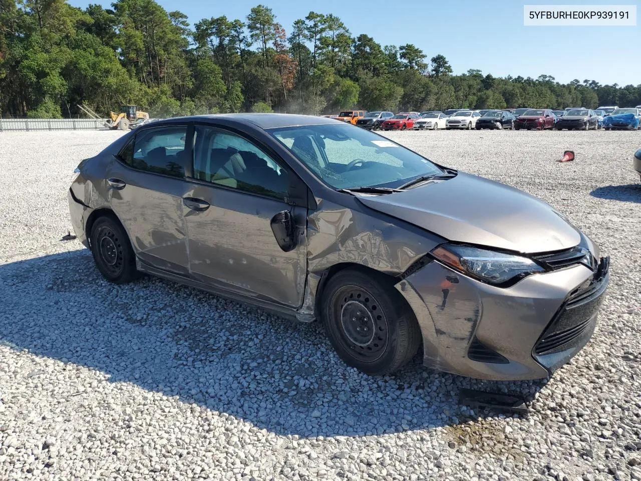 2019 Toyota Corolla L VIN: 5YFBURHE0KP939191 Lot: 73711904