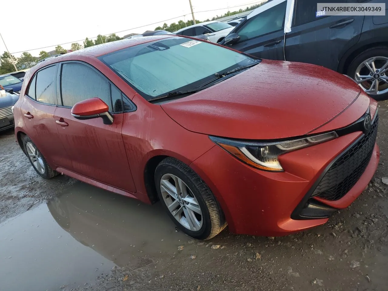 2019 Toyota Corolla Se VIN: JTNK4RBE0K3049349 Lot: 73725114