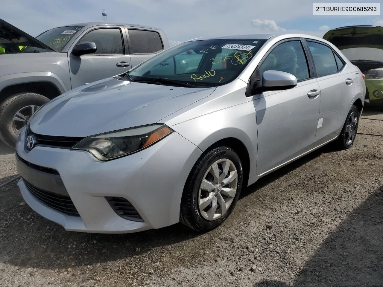 2019 Toyota Corolla L VIN: 2T1BURHE9GC685293 Lot: 73834334