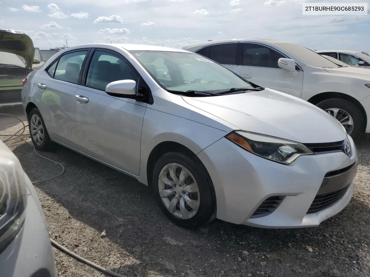 2019 Toyota Corolla L VIN: 2T1BURHE9GC685293 Lot: 73834334