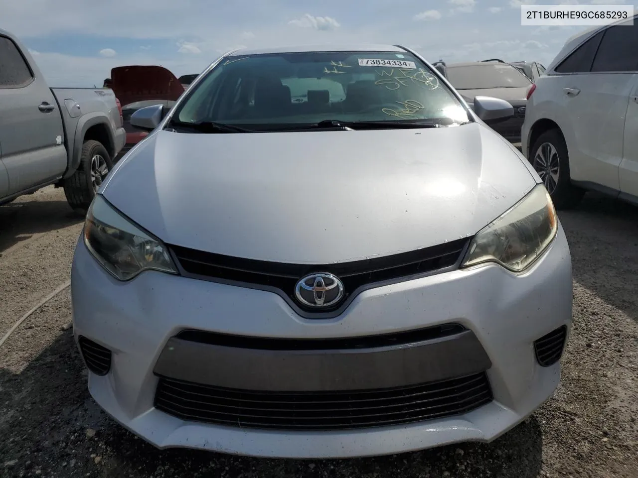 2019 Toyota Corolla L VIN: 2T1BURHE9GC685293 Lot: 73834334